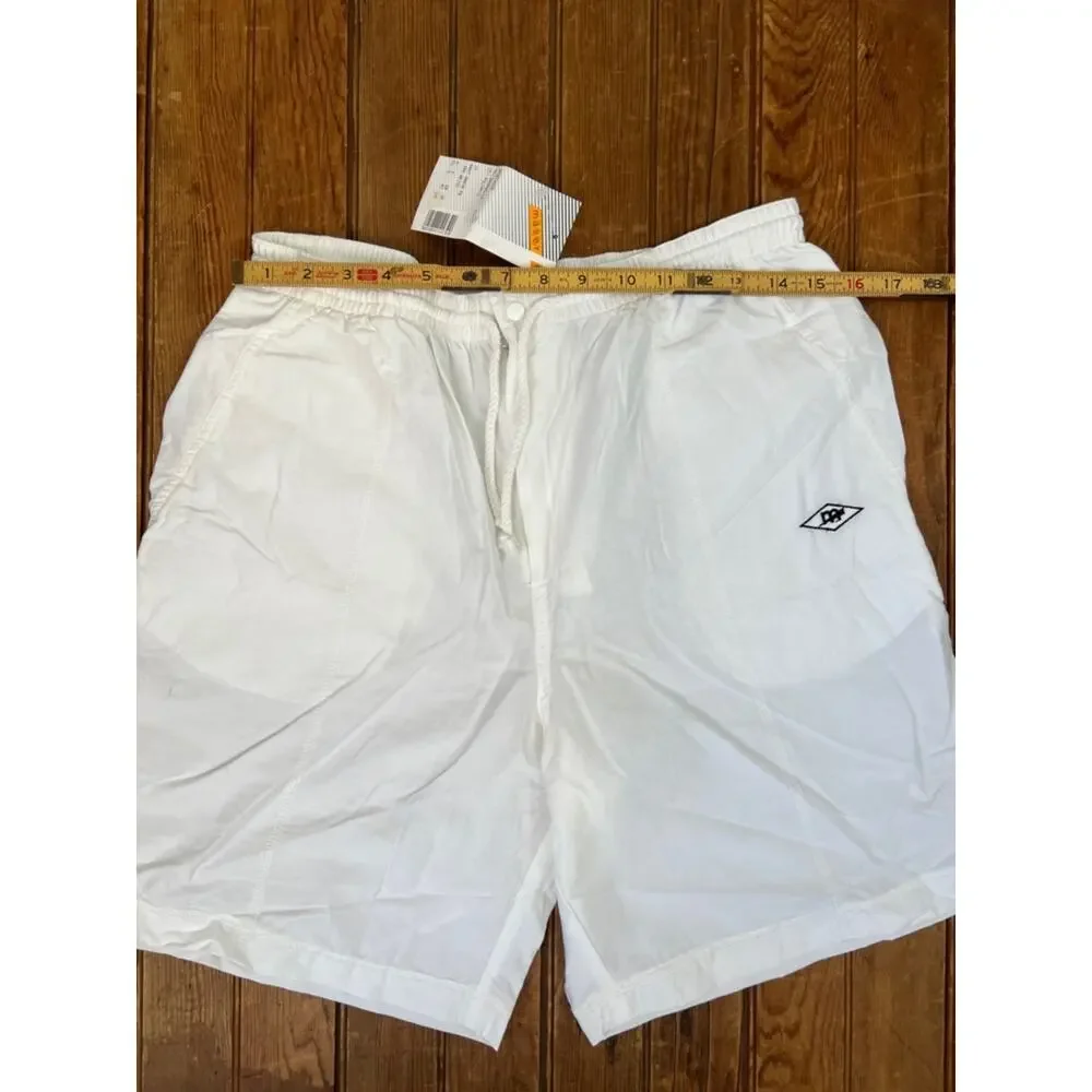Men’s vintage 80s athletic gym shorts, cotton, high waisted white tennis new NWT